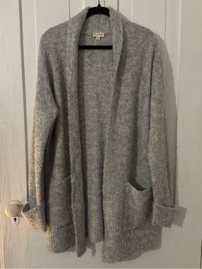 Hem & Thread Cozy Gray Cardigan